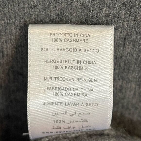 EQUIPMENT Femme Oversized Cashmere Cardigan in heather gray. Small - Picture 8 of 8